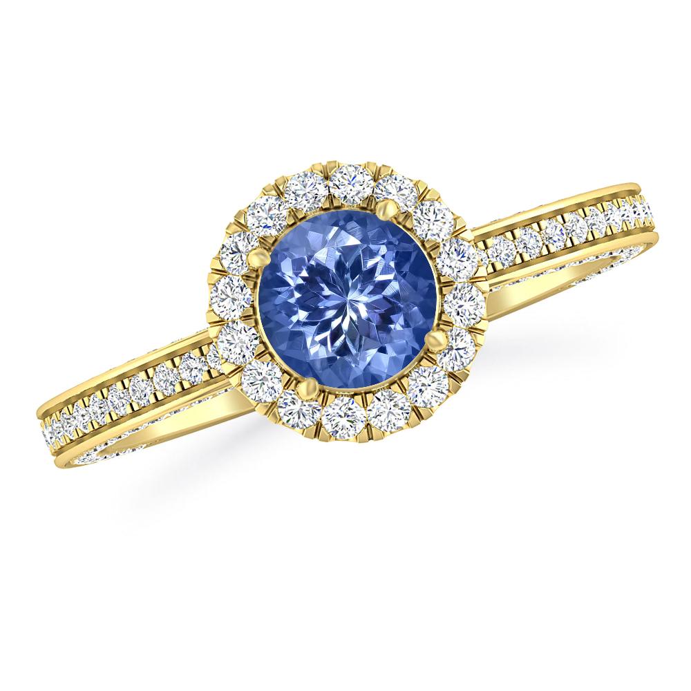 Yellow Gold - Tanzanite