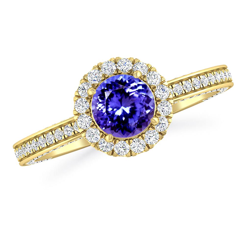 Yellow Gold - Tanzanite