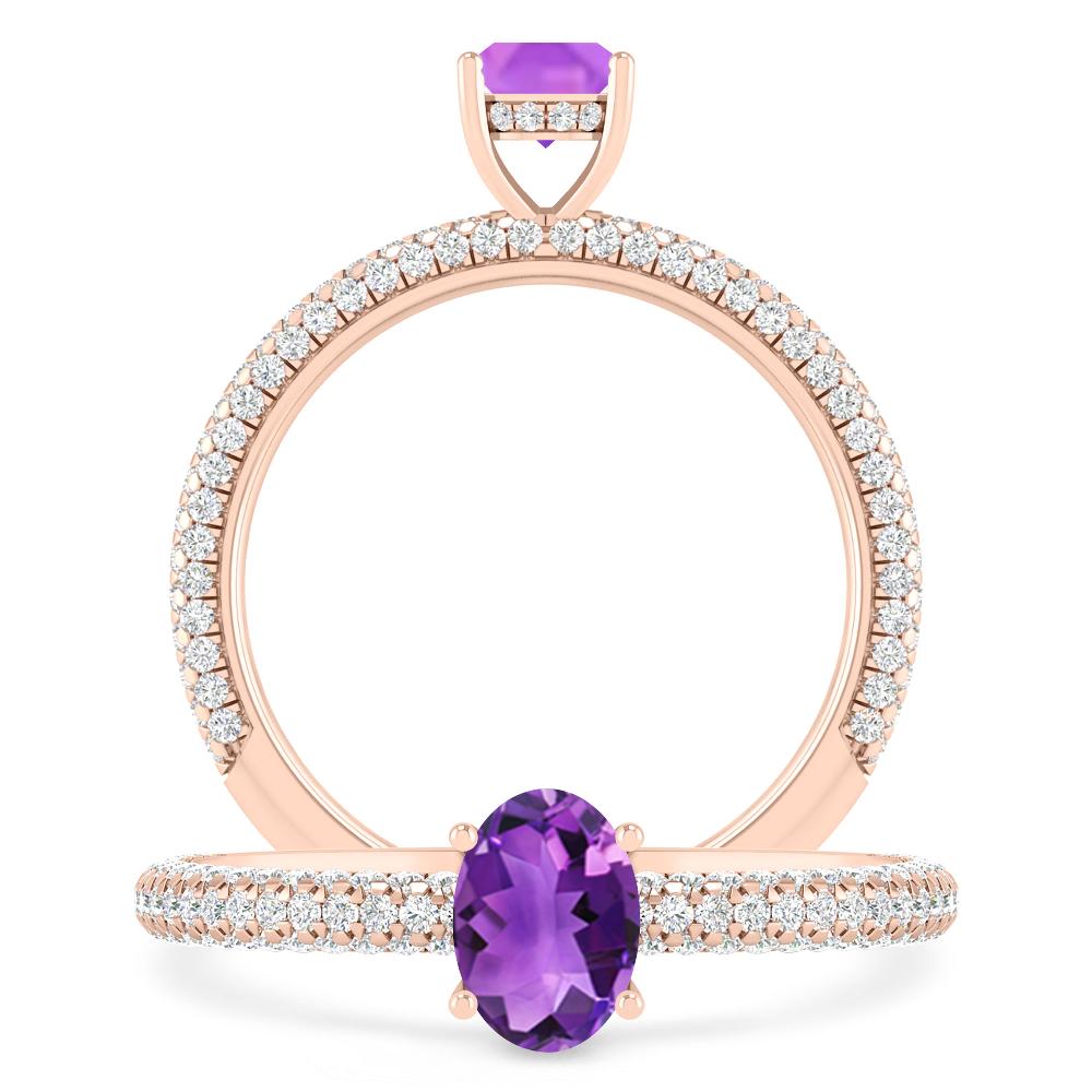 Rose Gold - Amethyst