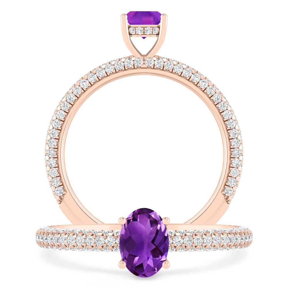 Rose Gold - Amethyst