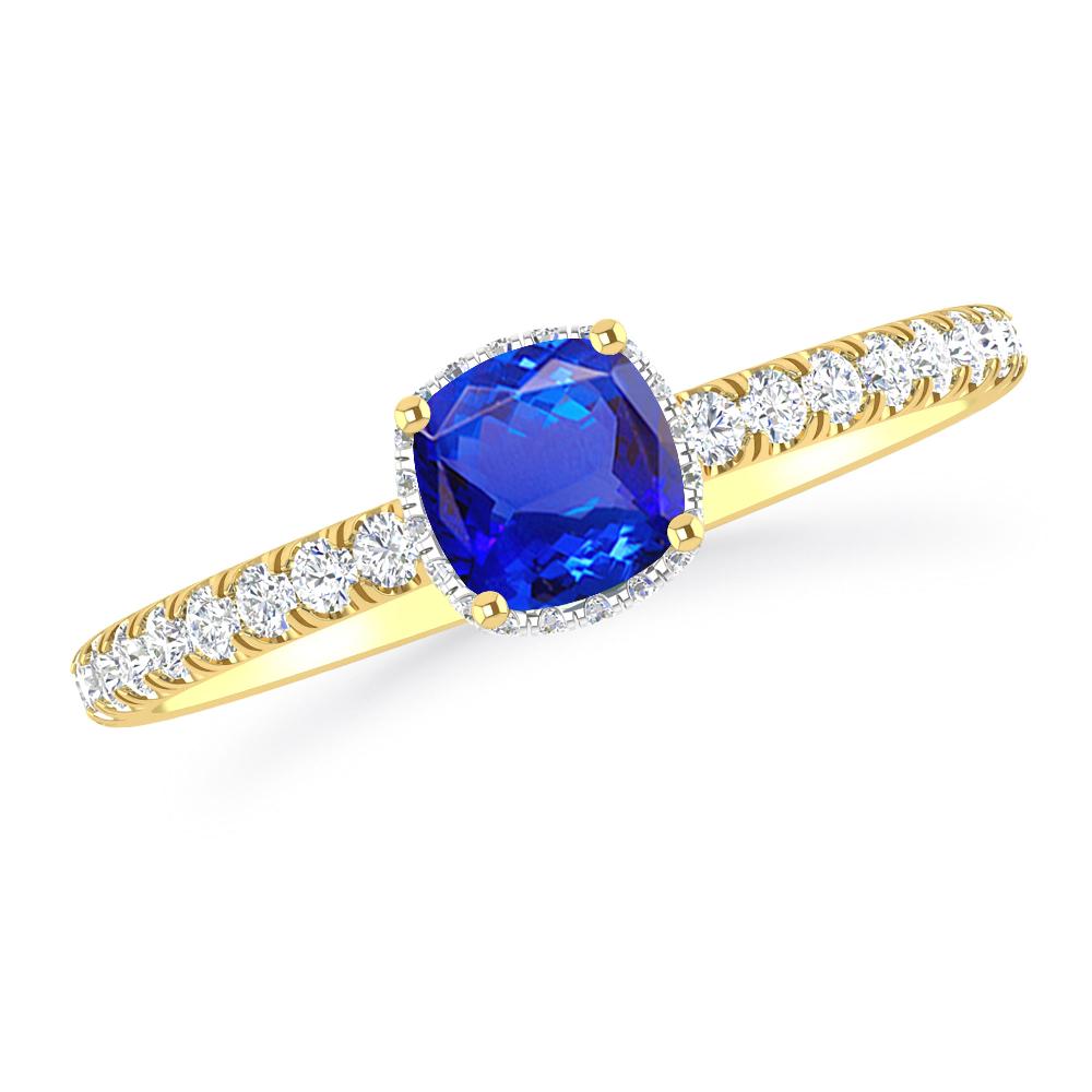 Yellow Gold - Tanzanite