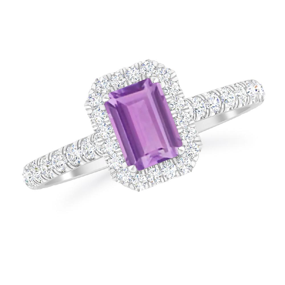 White Gold - Amethyst