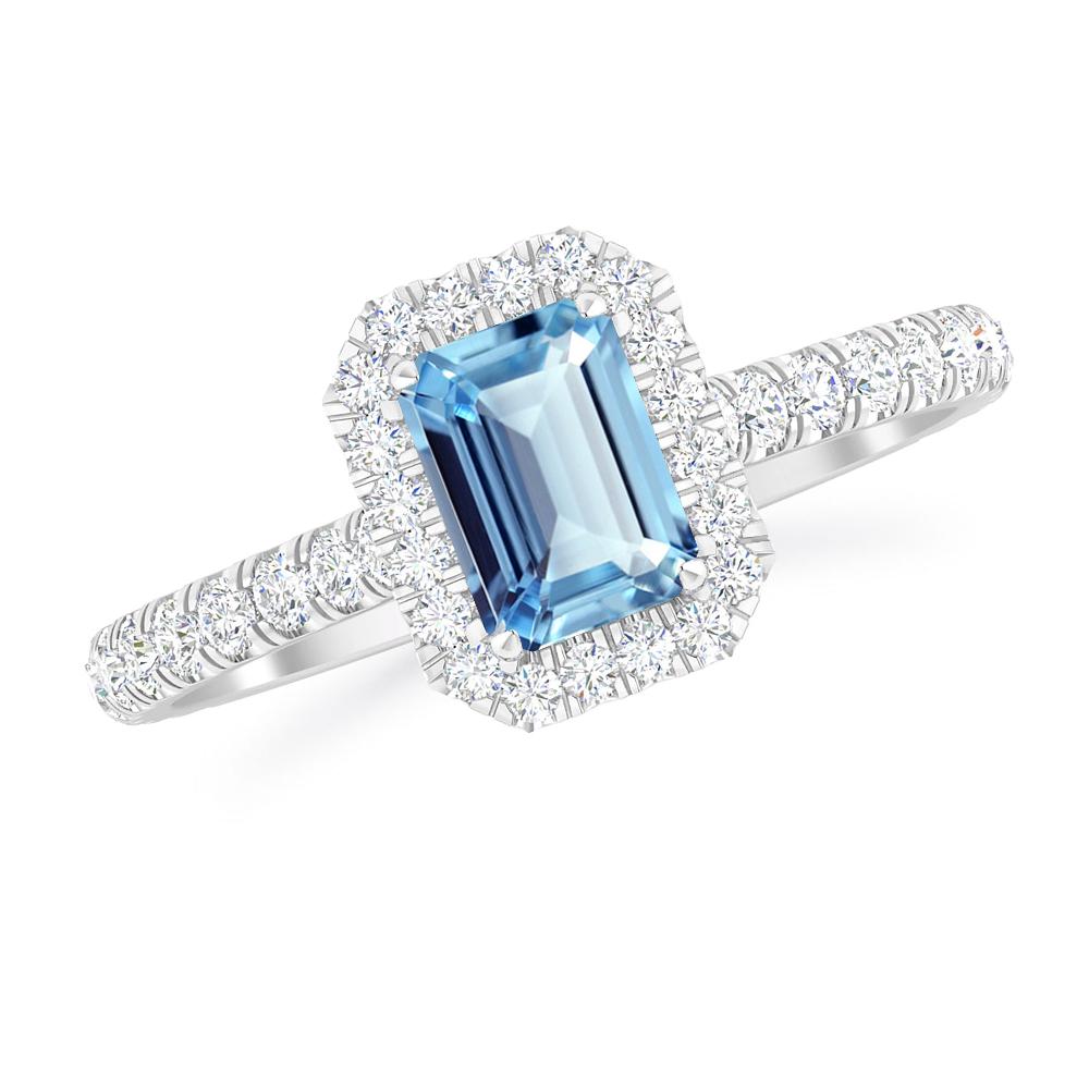 White Gold - Aquamarine