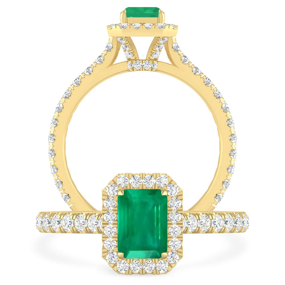 Yellow Gold - Emerald