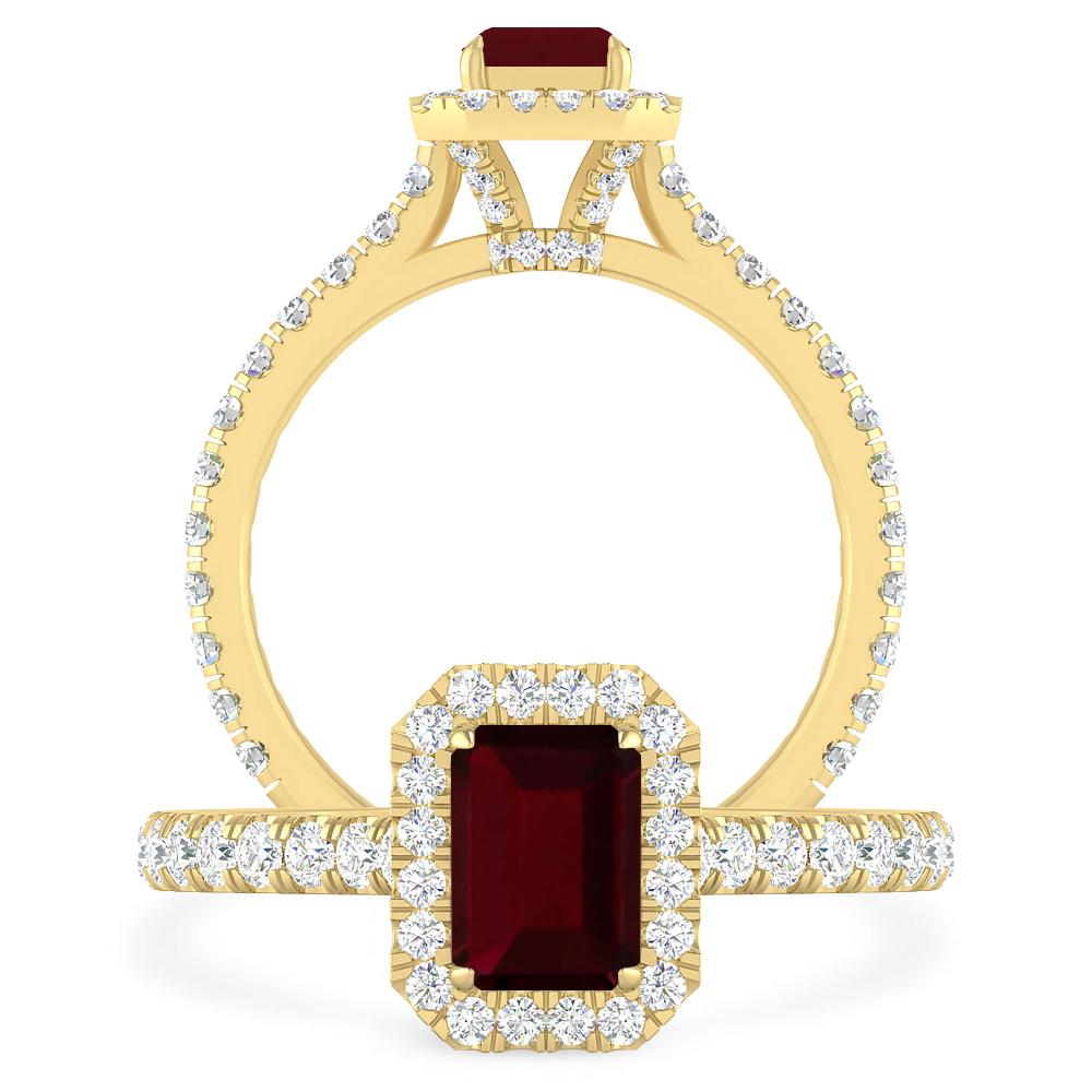 Yellow Gold - Garnet