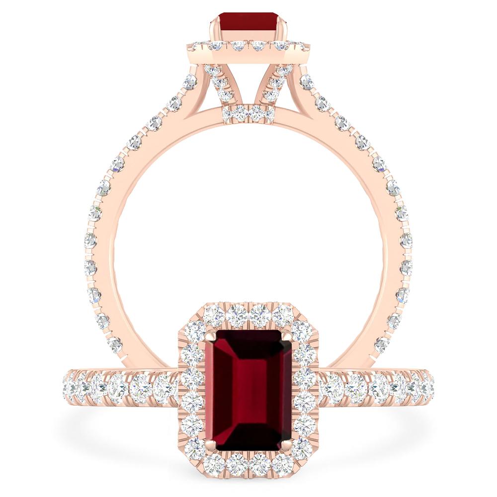 Rose Gold - Garnet