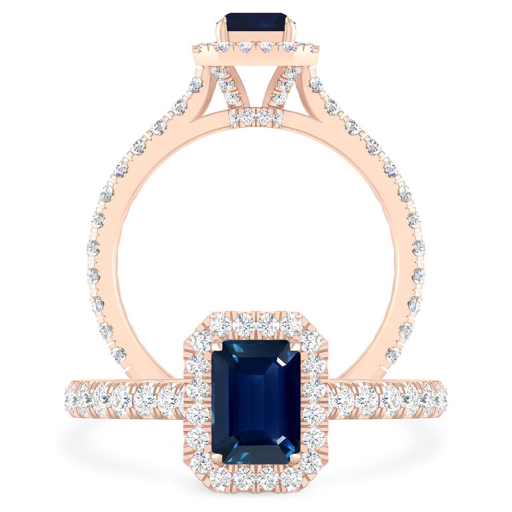 Rose Gold - Sapphire