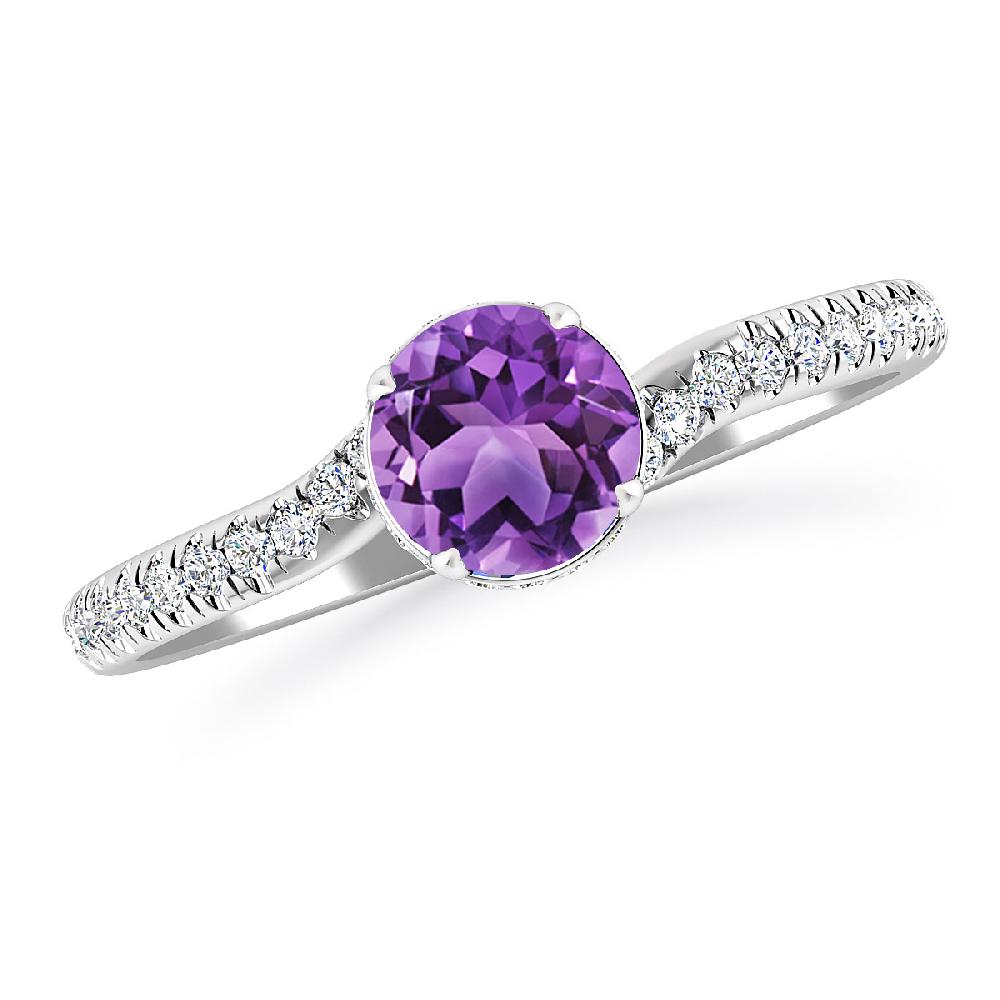 White Gold - Amethyst