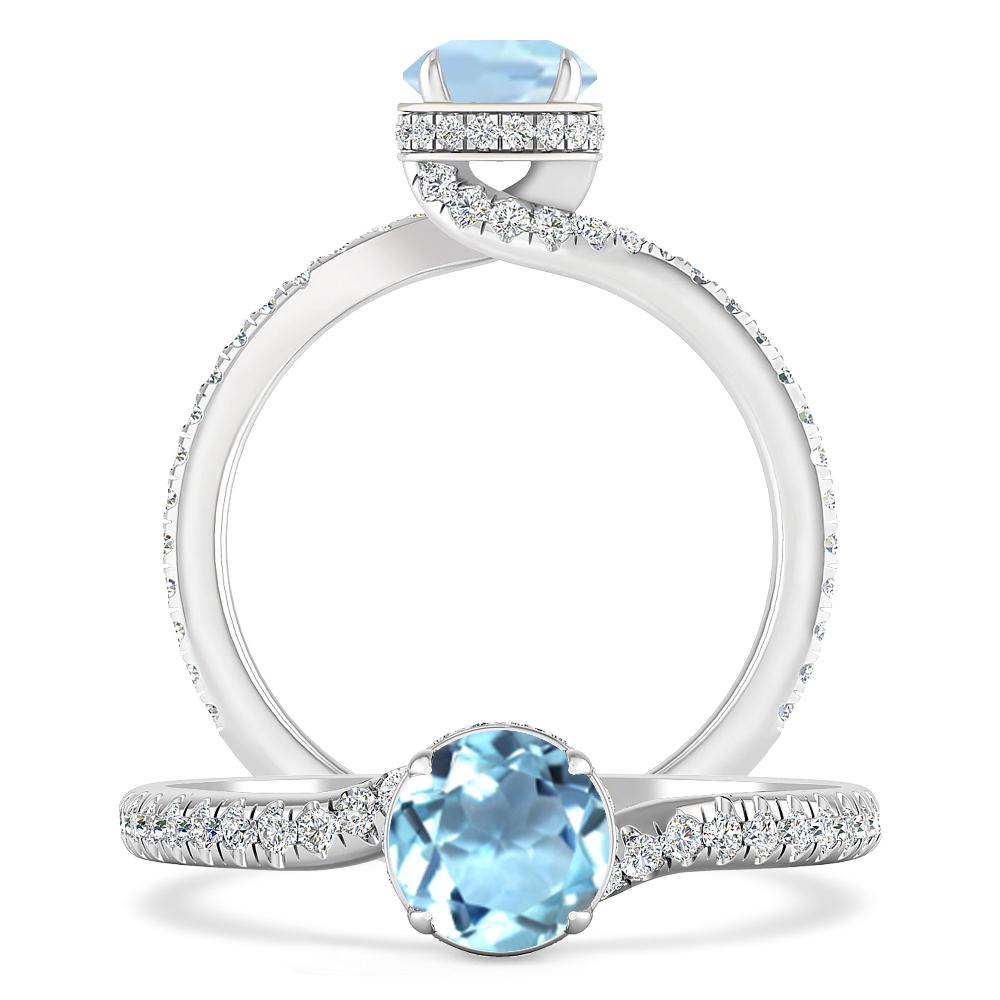 White Gold - Aquamarine