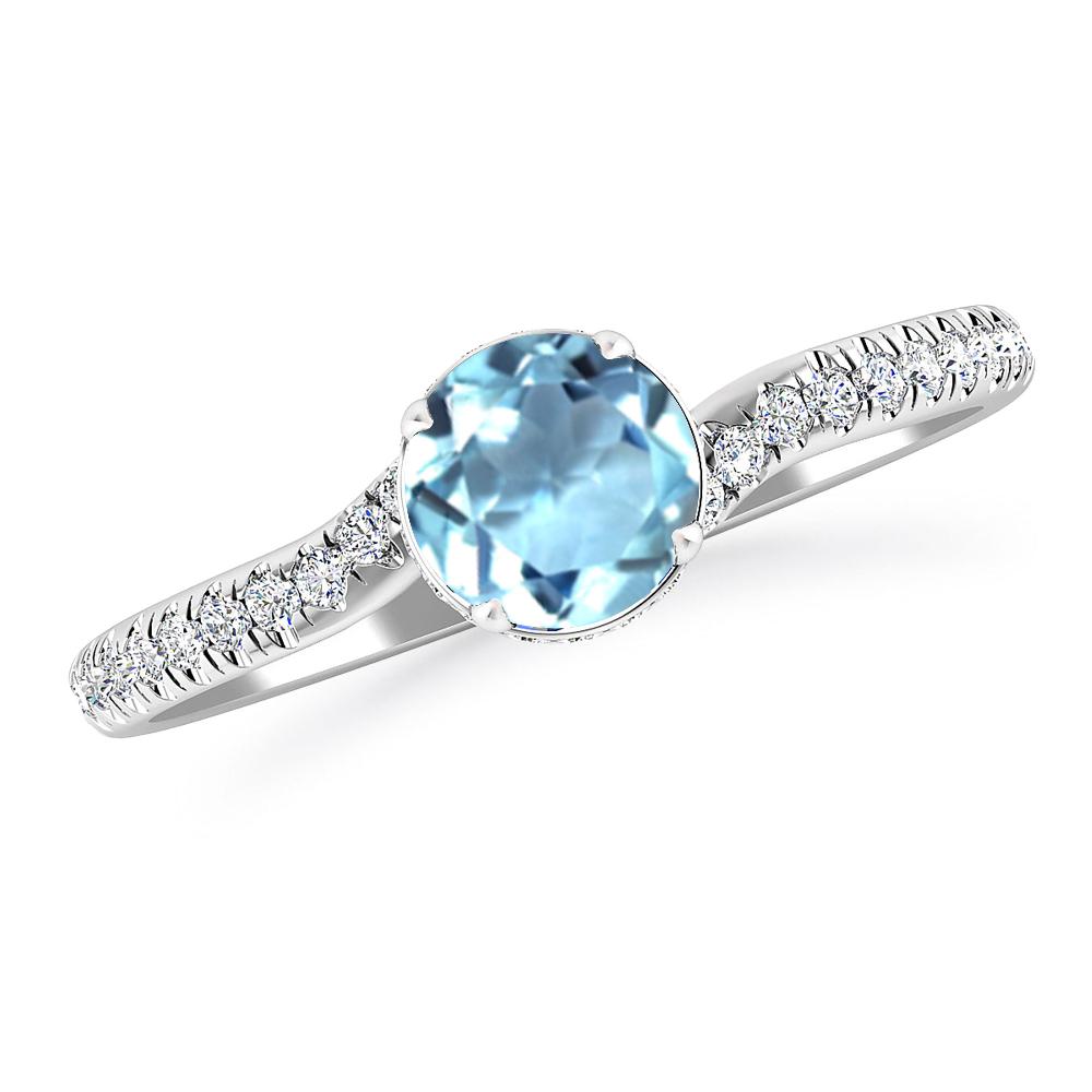 White Gold - Aquamarine
