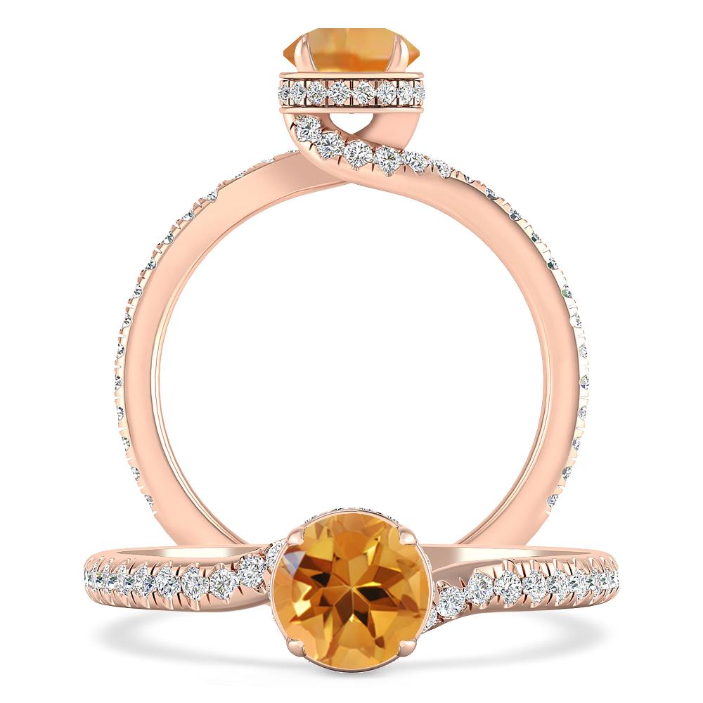 Rose Gold - Citrine