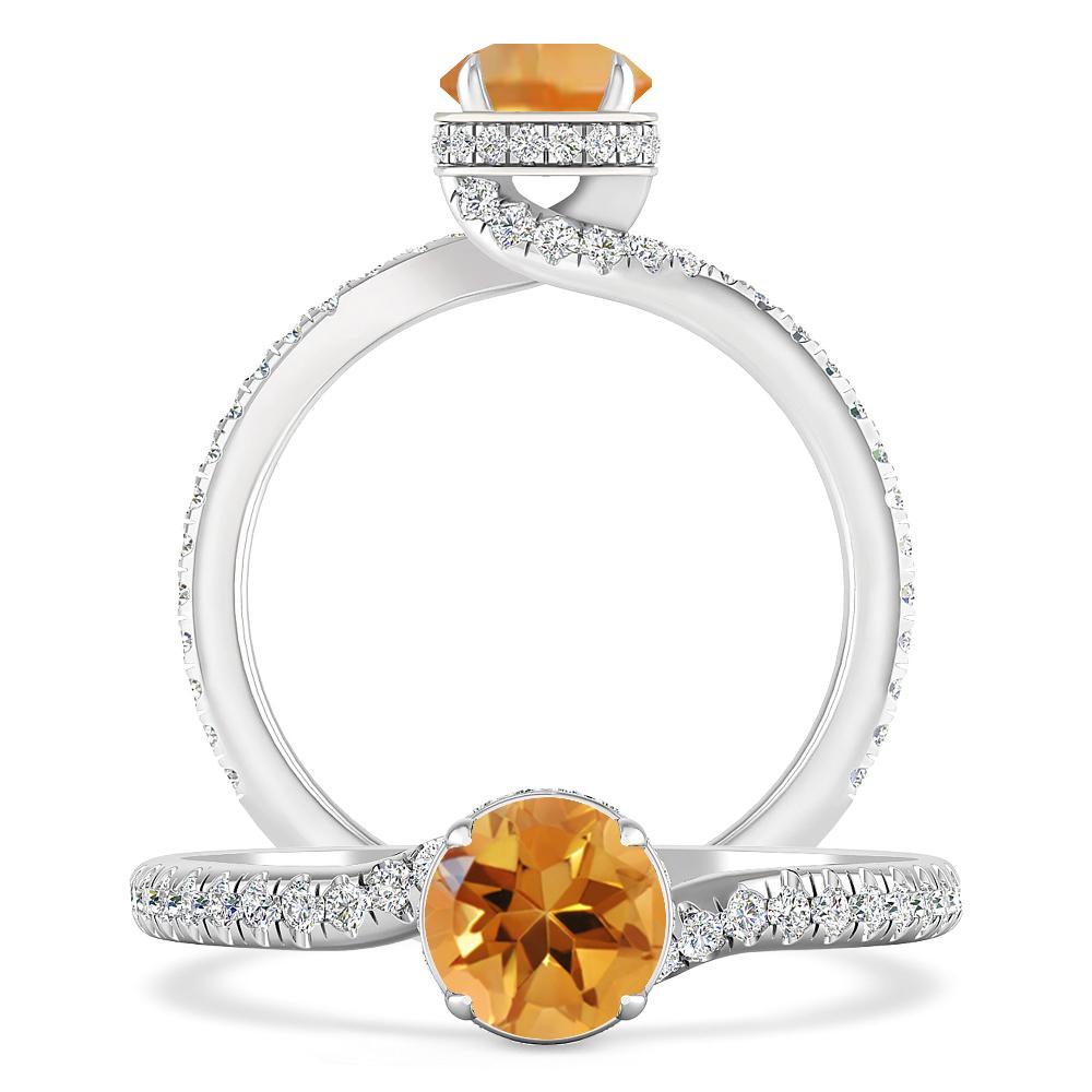 White Gold - Citrine