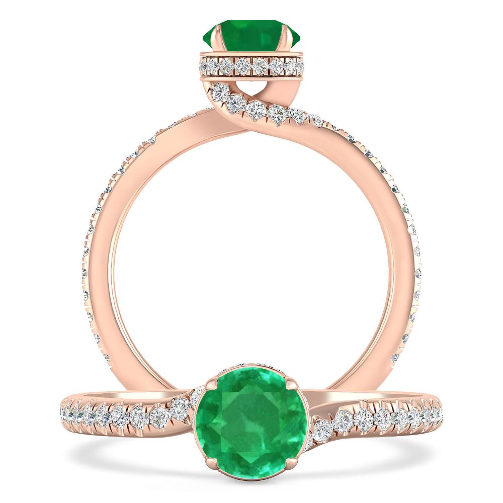 Rose Gold - Emerald