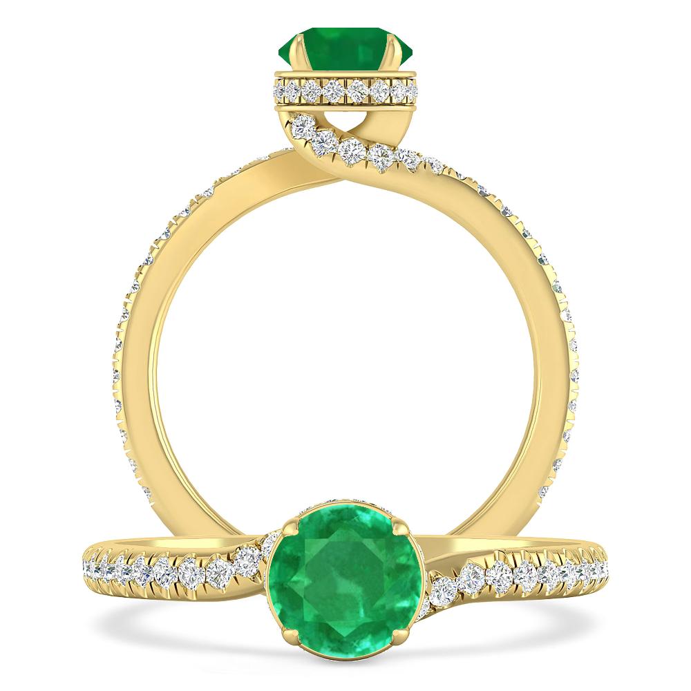 Yellow Gold - Emerald