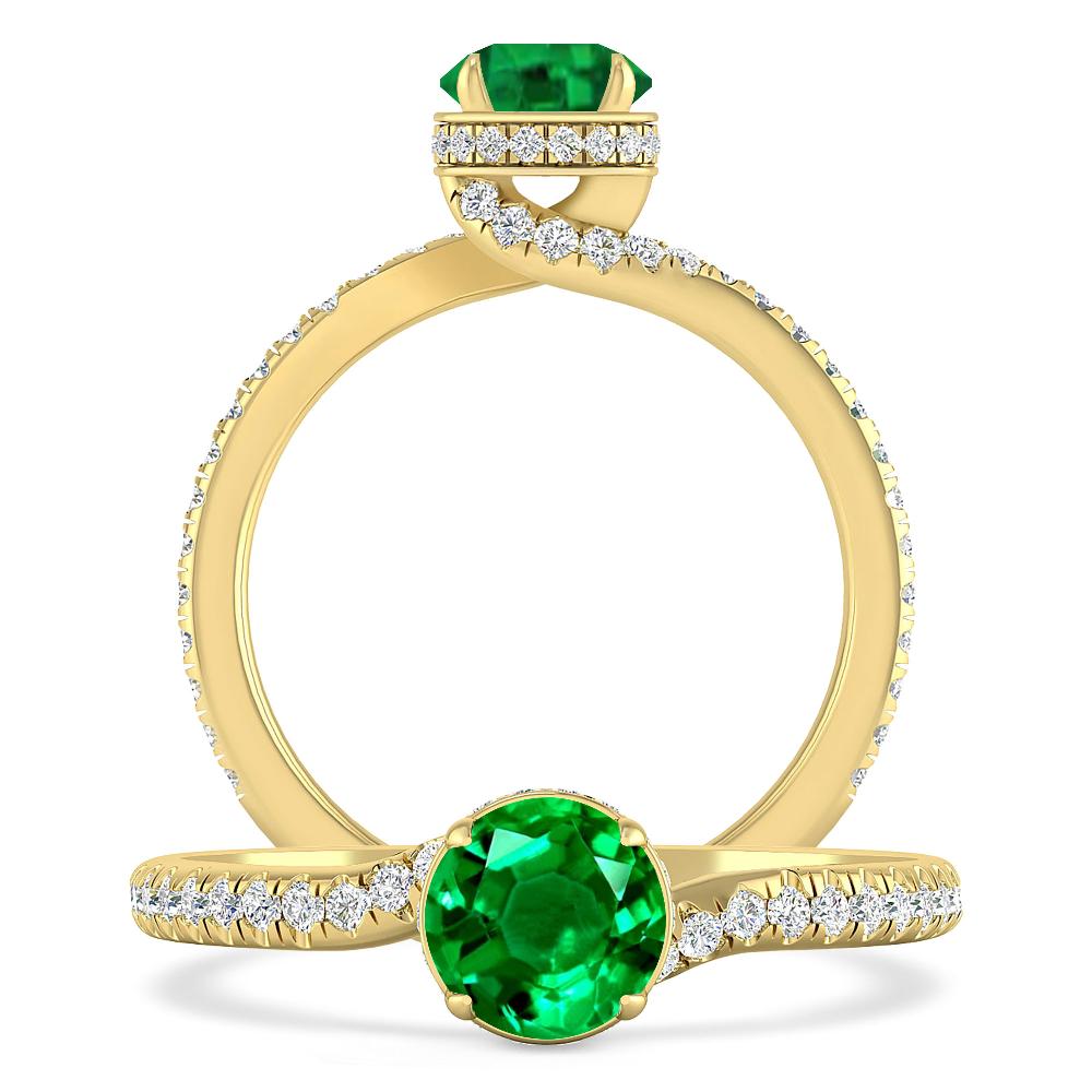 Yellow Gold - Emerald