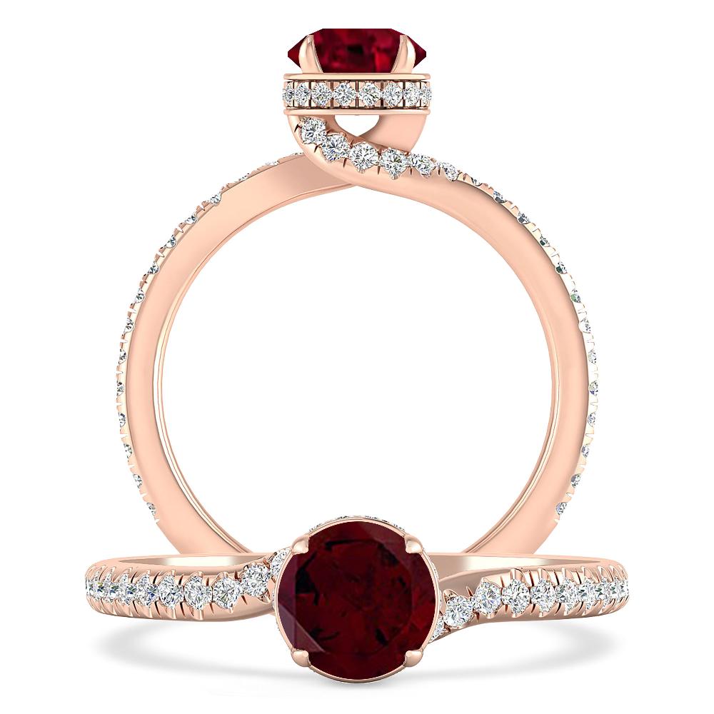 Rose Gold - Garnet