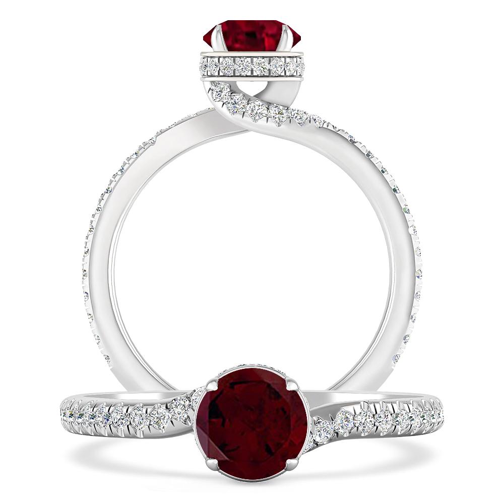 White Gold - Garnet