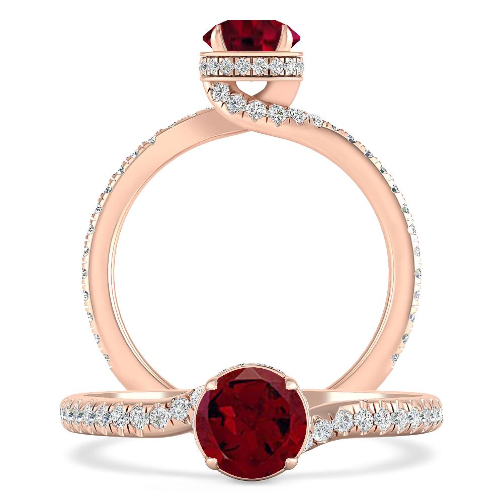 Rose Gold - Garnet