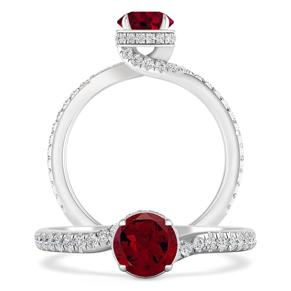 White Gold - Garnet