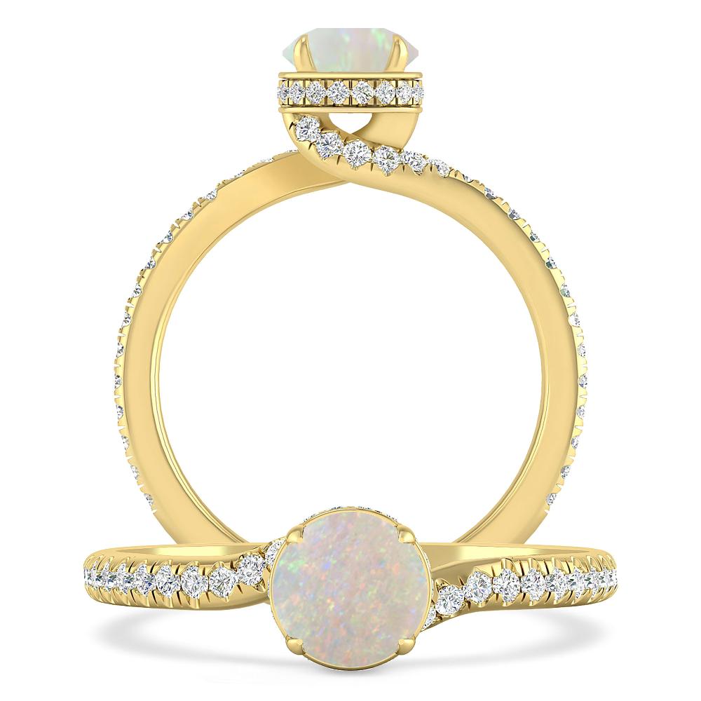 Yellow Gold - Opal