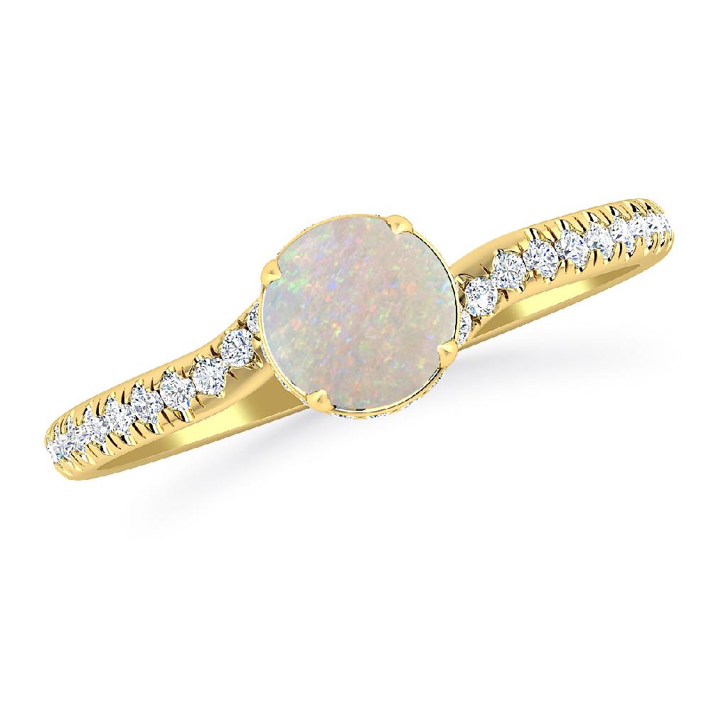Yellow Gold - Opal