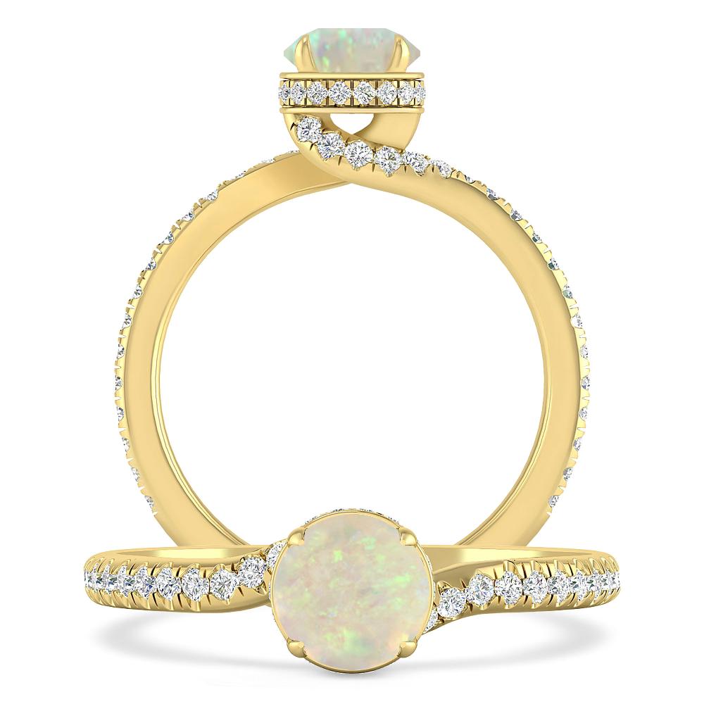 Yellow Gold - Opal