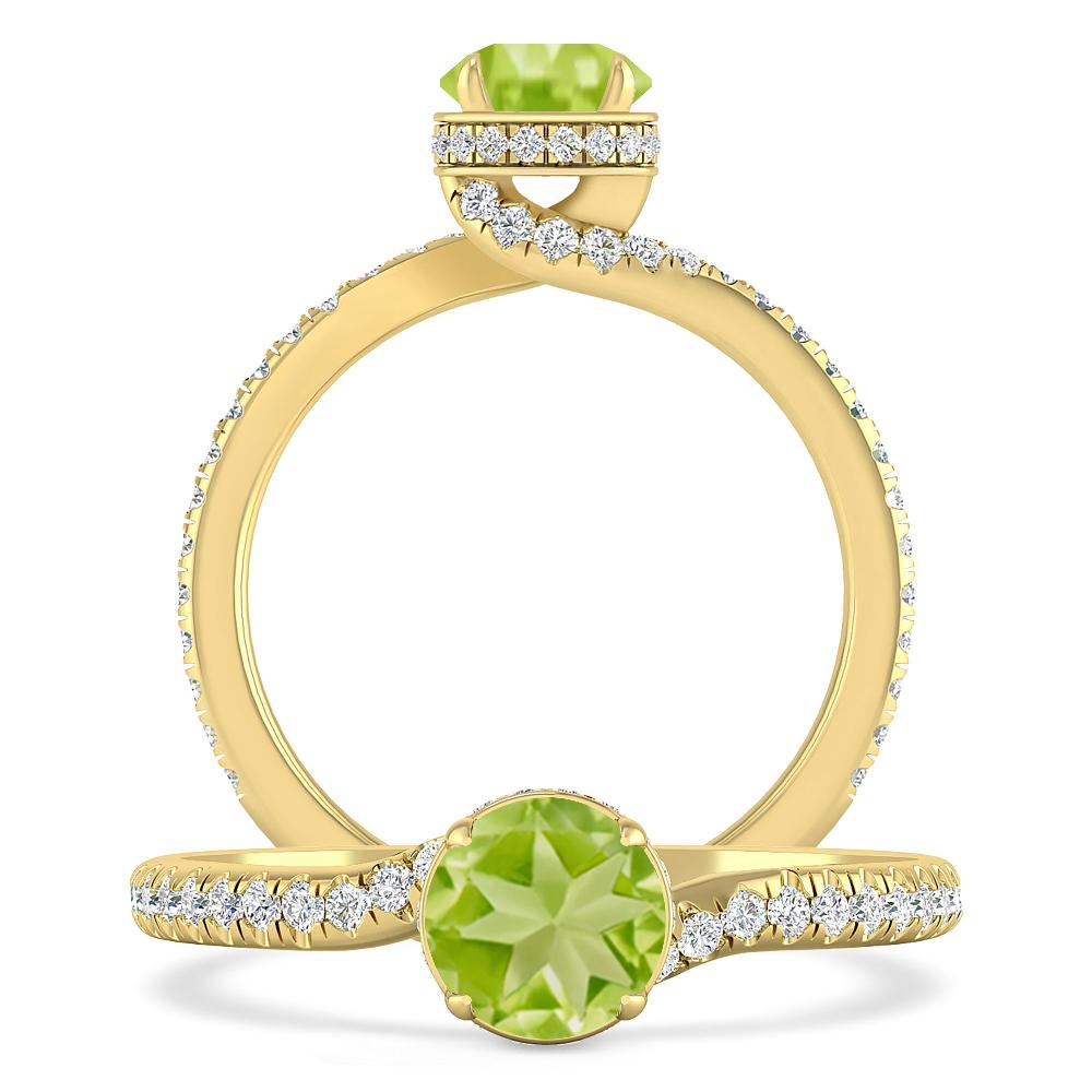 Yellow Gold - Peridot