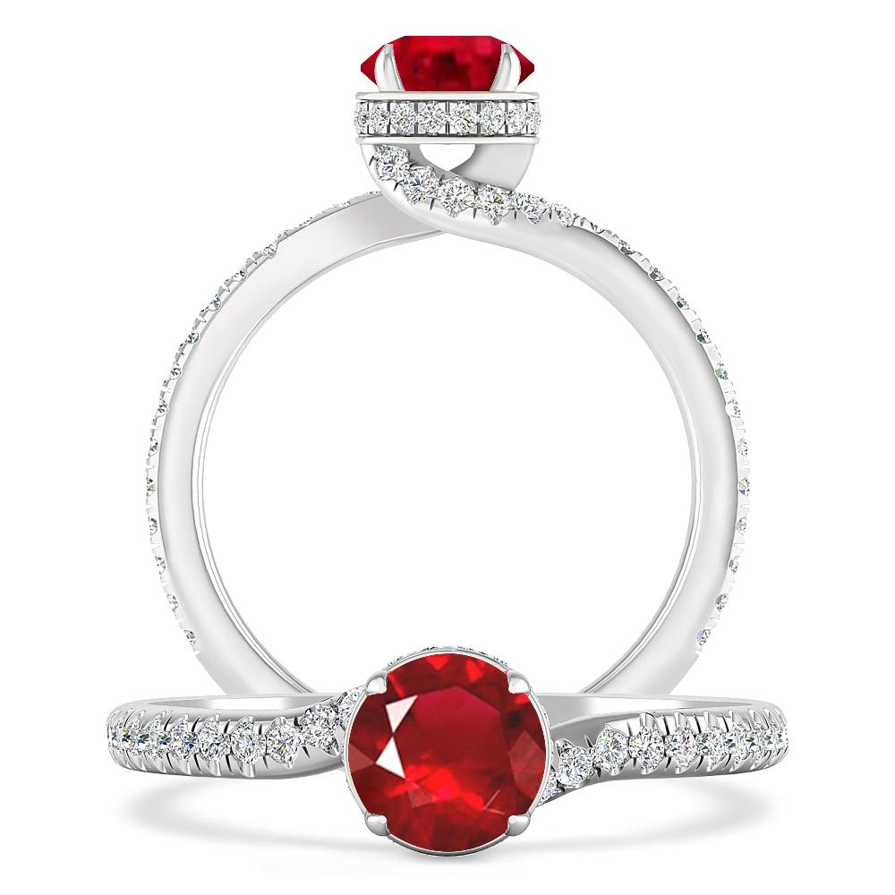 White Gold - Ruby