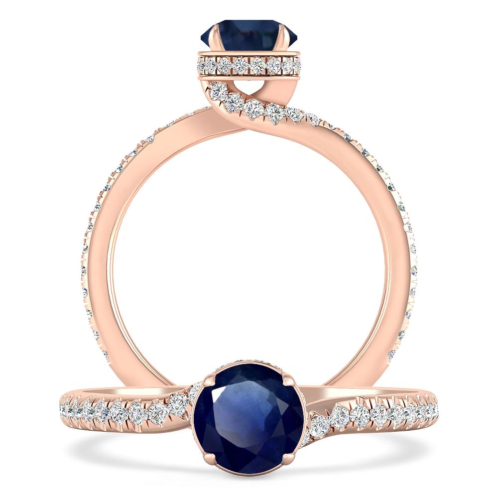 Rose Gold - Sapphire