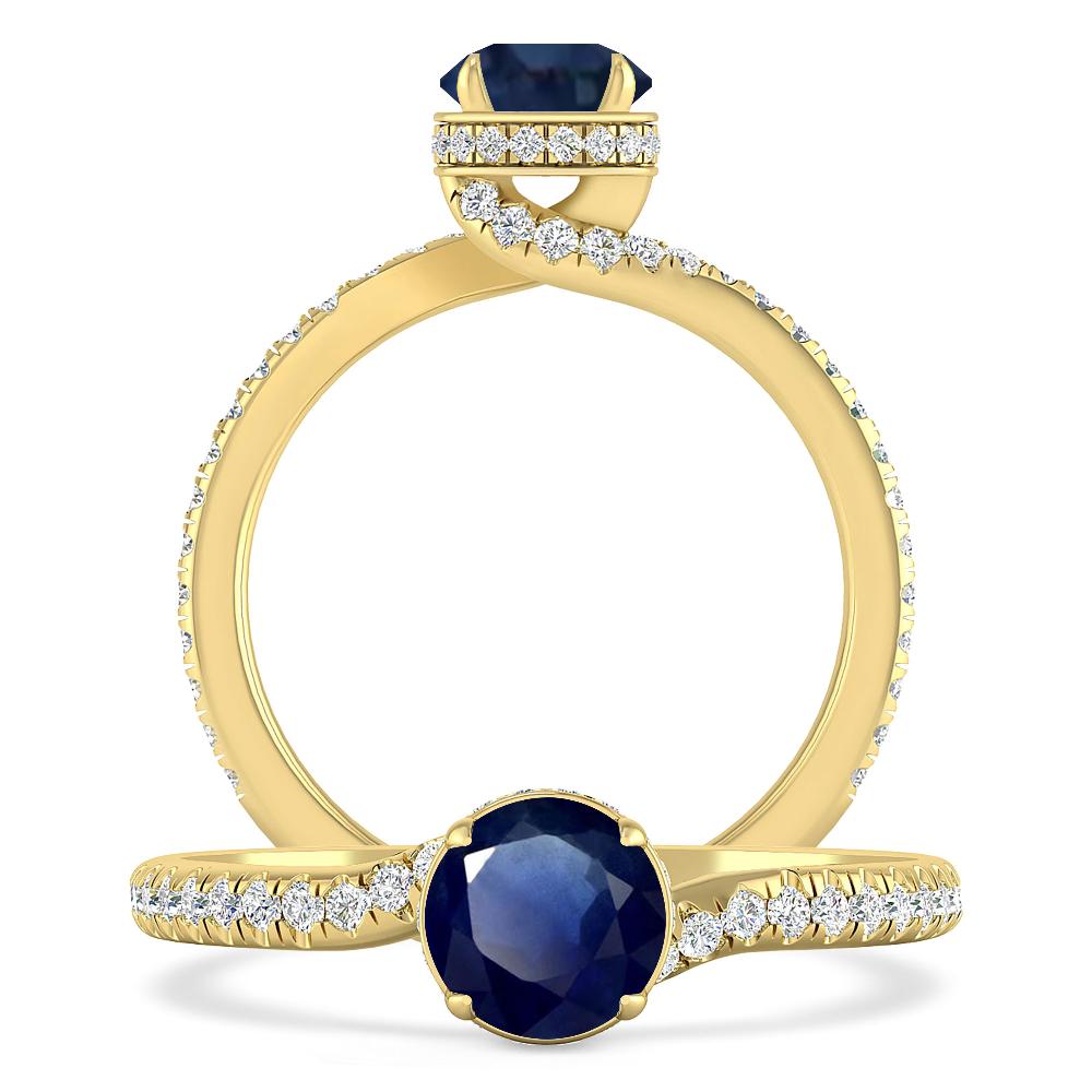 Yellow Gold - Sapphire
