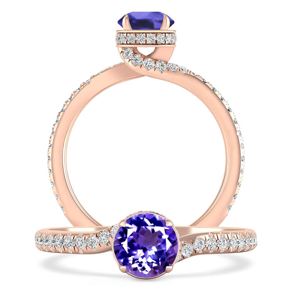 Rose Gold - Tanzanite