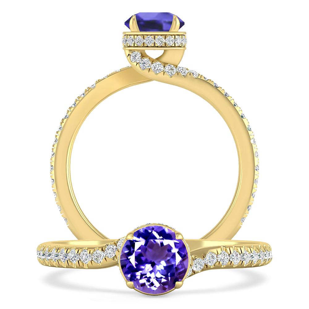 Yellow Gold - Tanzanite
