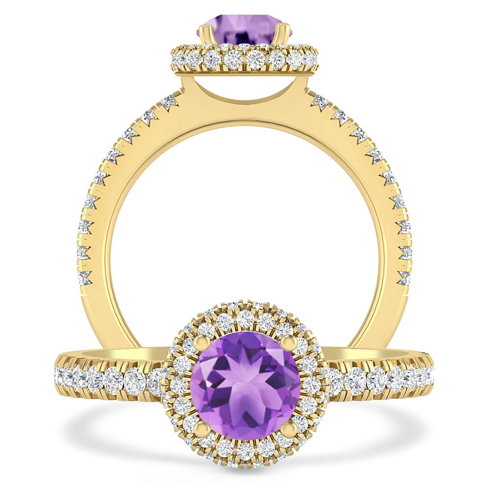 Yellow Gold - Amethyst