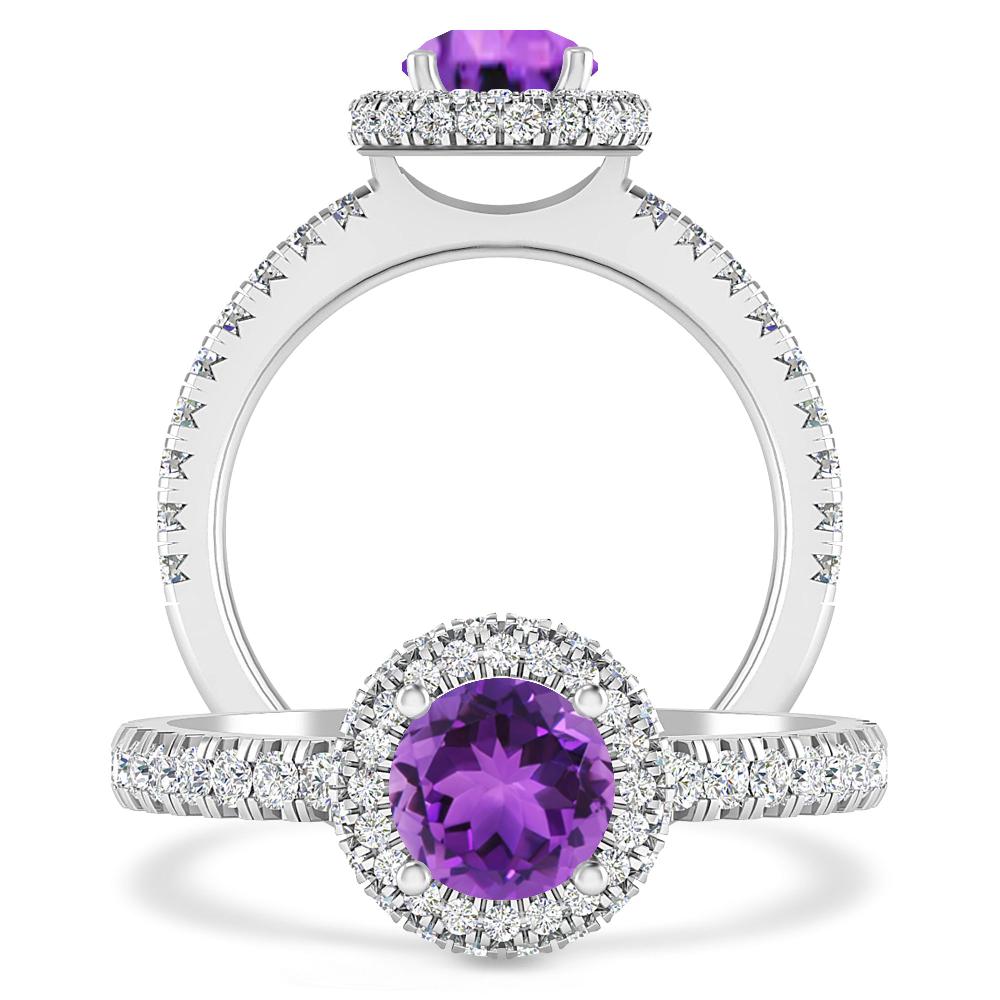 White Gold - Amethyst