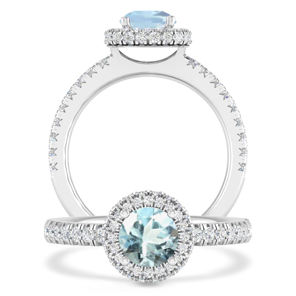 White Gold - Aquamarine