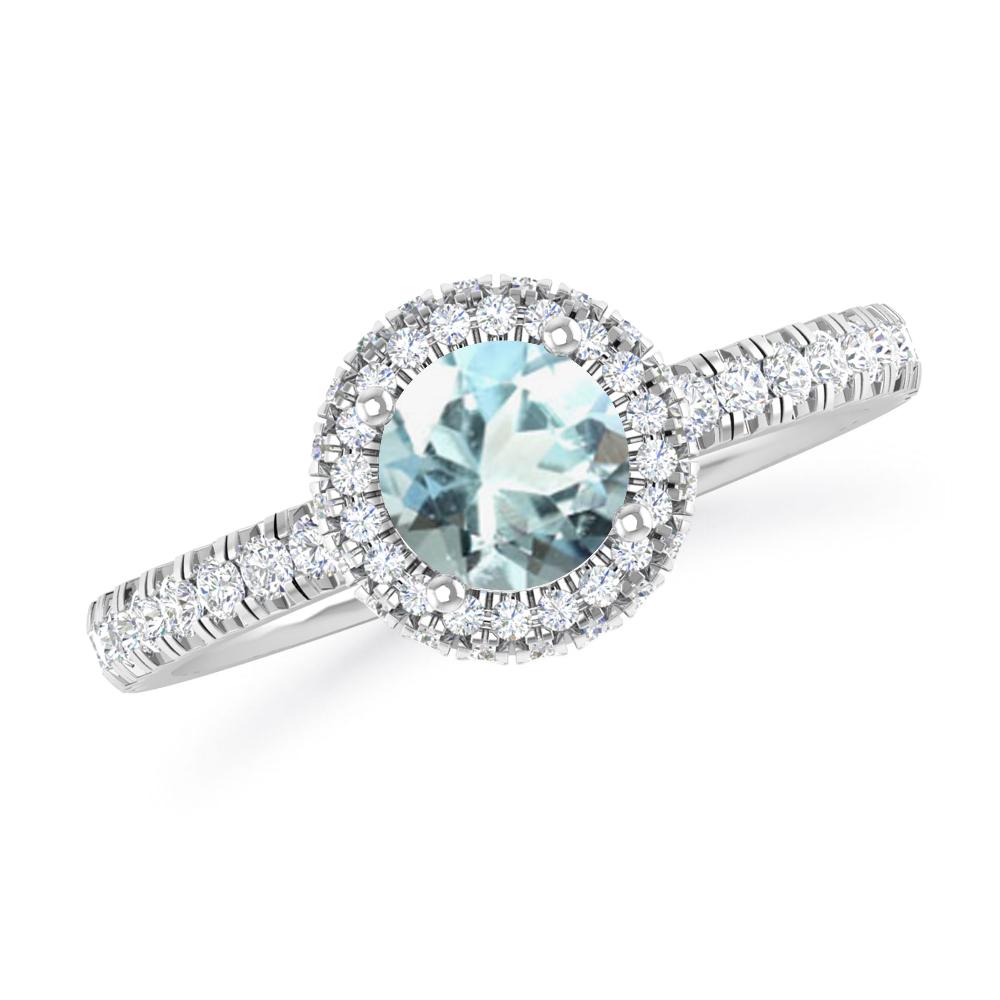 White Gold - Aquamarine