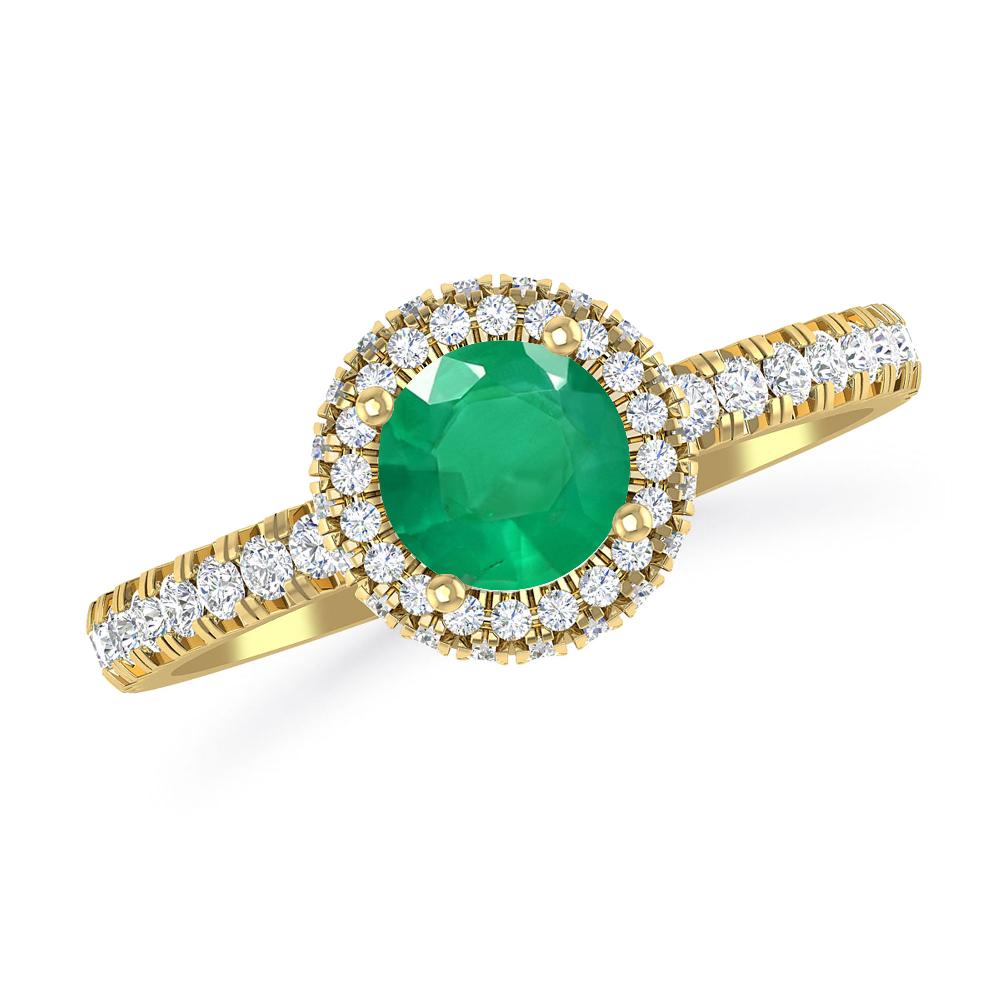 Yellow Gold - Emerald