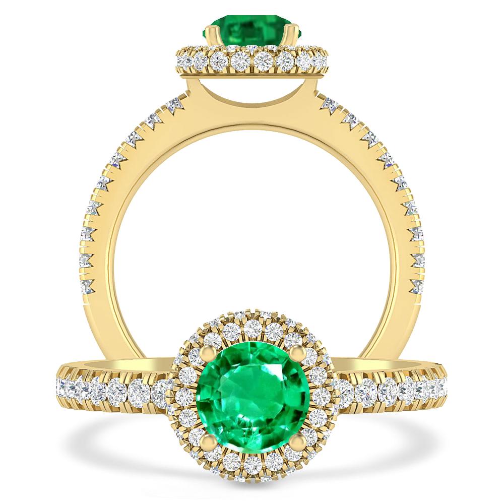 Yellow Gold - Emerald