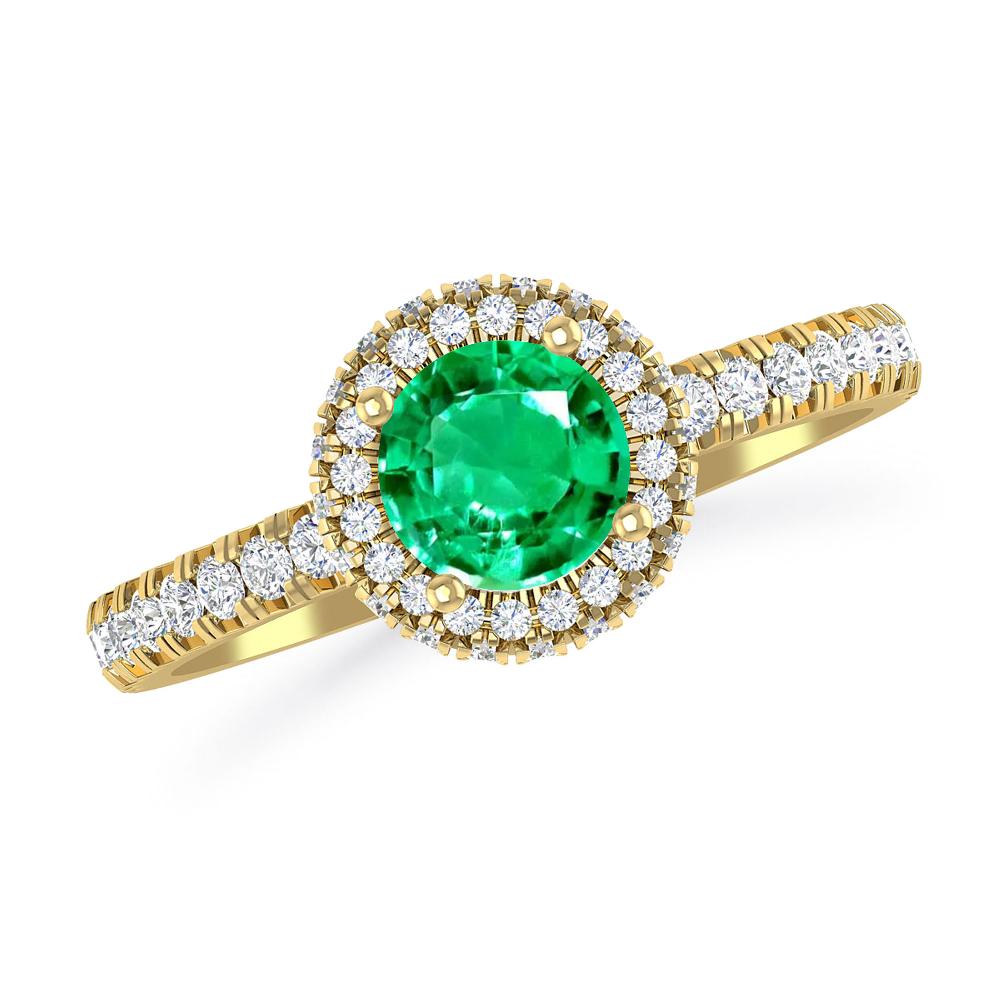 Yellow Gold - Emerald