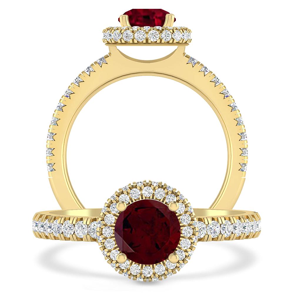 Yellow Gold - Garnet