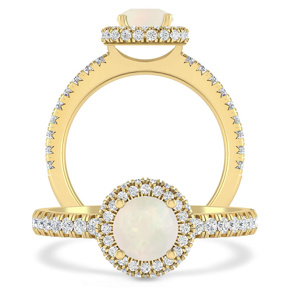 Yellow Gold - Opal