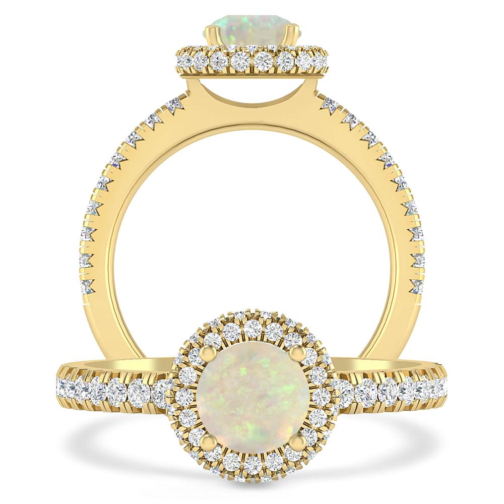 Yellow Gold - Opal