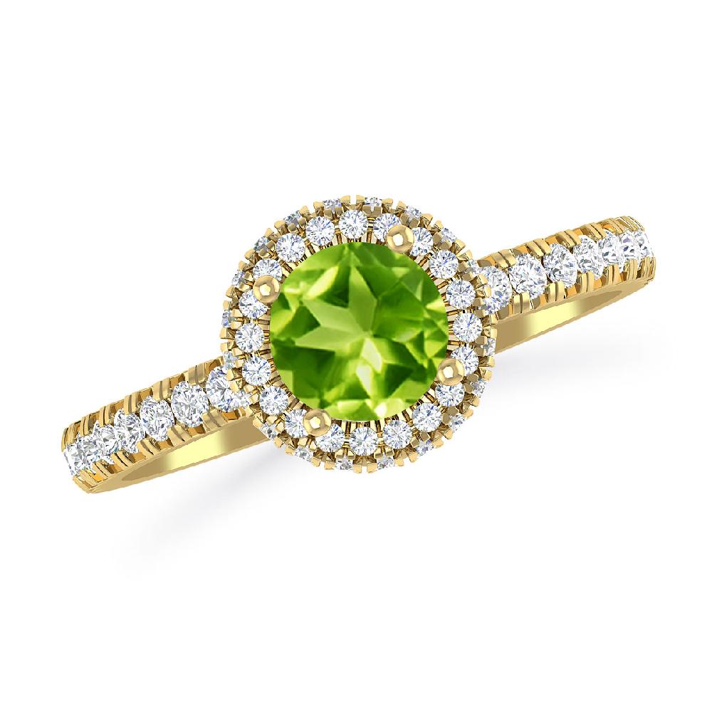 Yellow Gold - Peridot