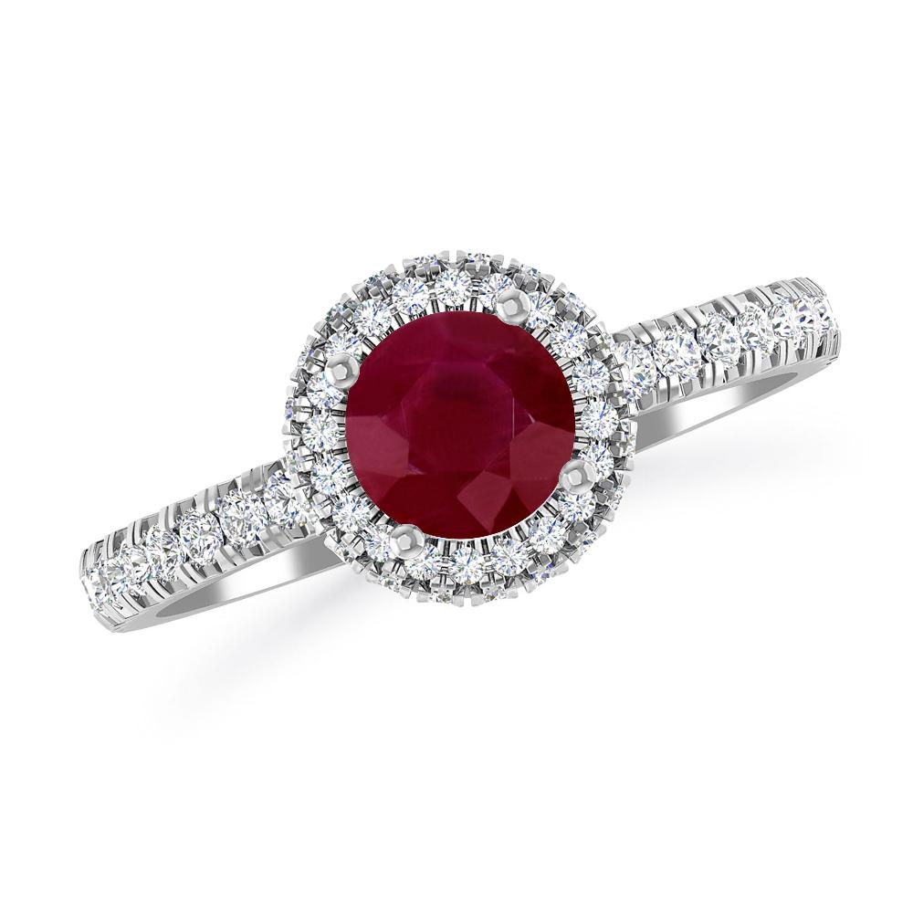 White Gold - Ruby
