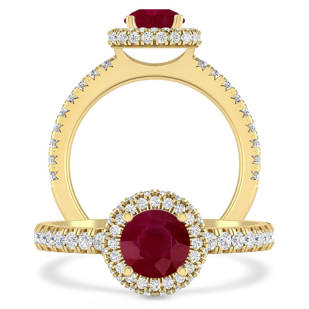 Yellow Gold - Ruby