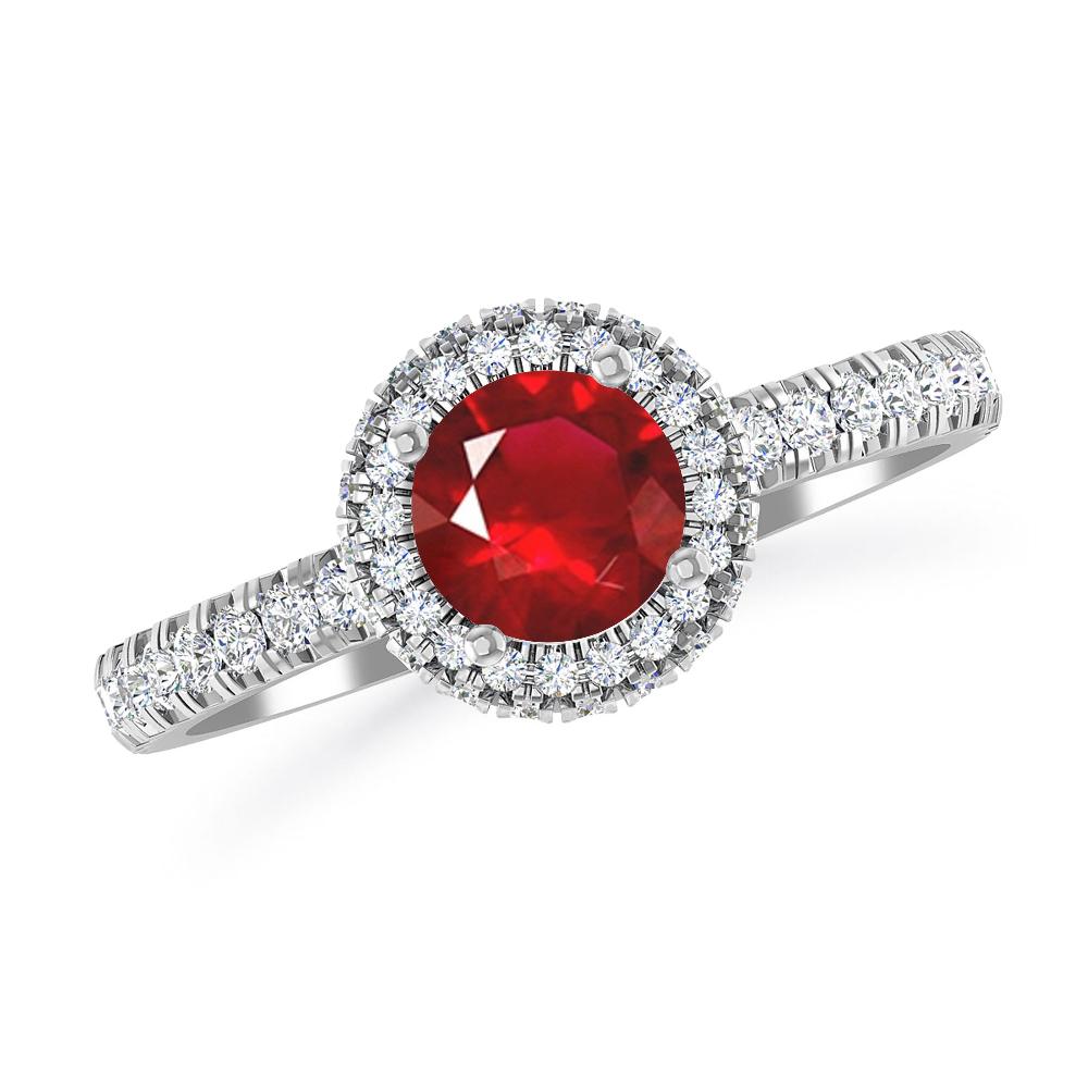 White Gold - Ruby