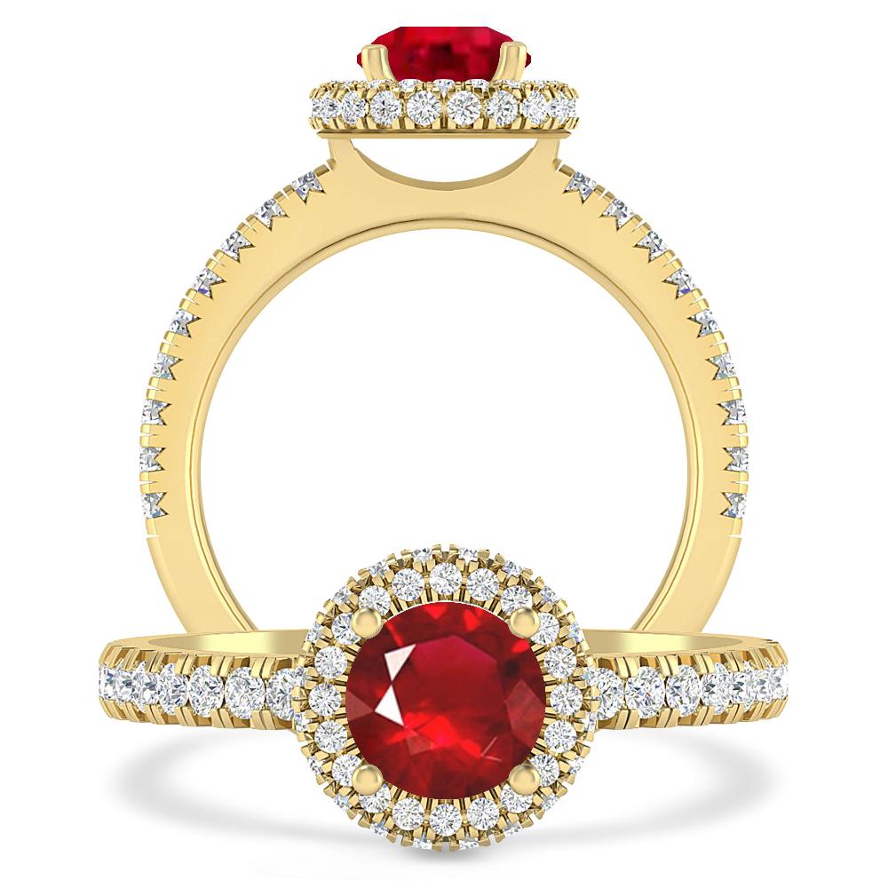 Yellow Gold - Ruby