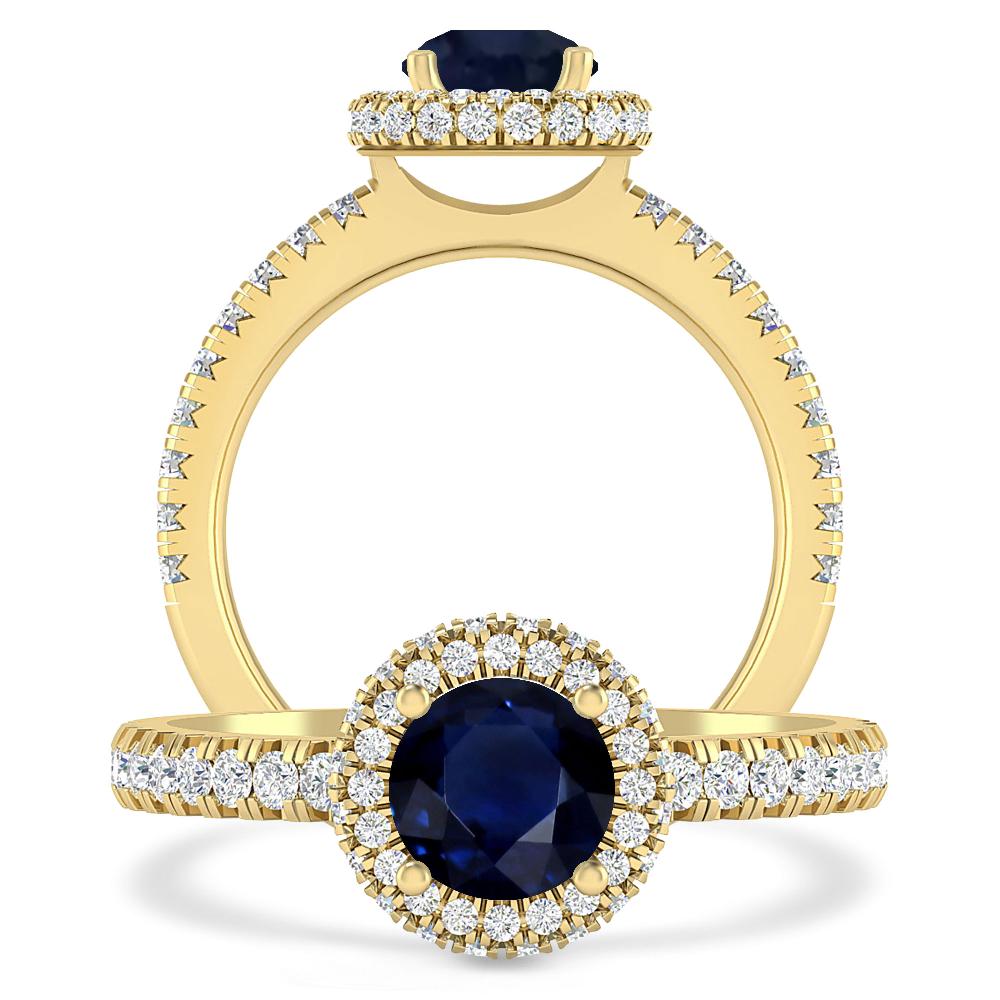 Yellow Gold - Sapphire