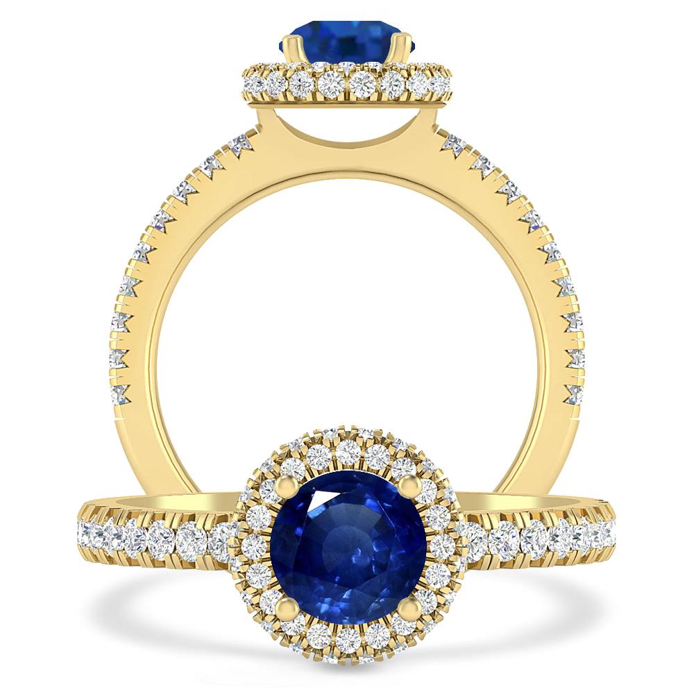 Yellow Gold - Sapphire