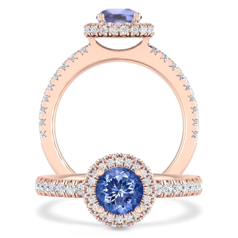 Rose Gold - Tanzanite